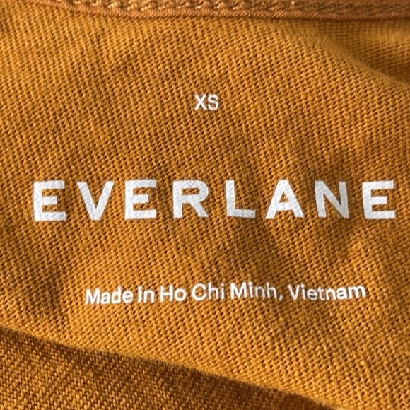 Everlane The Weekend Tiered Midi Dress in Mustard Yellow - Picture 2 of 4